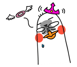 Queen Goose and her crown's diary sticker #13542819