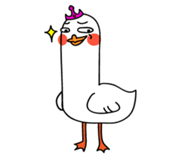 Queen Goose and her crown's diary sticker #13542842