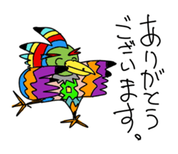 Colorful Chicken 2 sticker #13543513