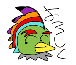 Colorful Chicken 2 sticker #13543516
