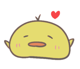Motchiri chick sticker #13543520