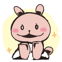 Cute rabbit sometimes spite