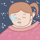 A cute girl- sticker #13544358