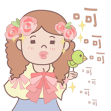 A cute girl- sticker #13544363