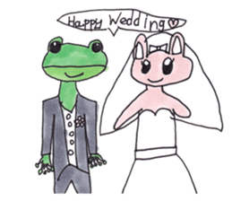 Sayaka's Froggy Bunny series sticker #13544766