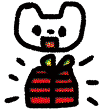 Happy Omelette 03 winter sticker #13545511