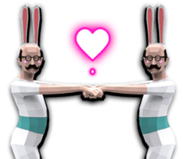 Uncle Action 3D The trick art version sticker #13545947