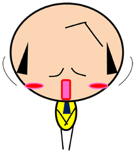 HAGE THA BINN, cheerful office worker sticker #13546084