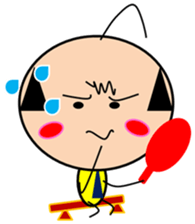 HAGE THA BINN, cheerful office worker sticker #13546087