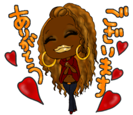 Black girls part5 Basic type sticker #13546254