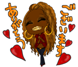 Black girls part5 Basic type sticker #13546254