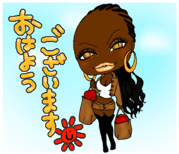 Black girls part5 Basic type sticker #13546255