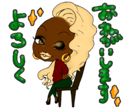 Black girls part5 Basic type sticker #13546257