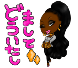Black girls part5 Basic type sticker #13546258