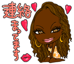 Black girls part5 Basic type sticker #13546260