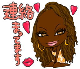 Black girls part5 Basic type sticker #13546260