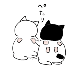 Fat cats, SHIRO and HACHIWARE 2. sticker #13546539