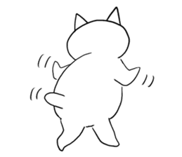 Fat cats, SHIRO and HACHIWARE 2. sticker #13546544
