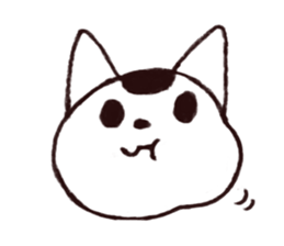 MAMEKICHI The cat2 sticker #13547592
