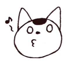 MAMEKICHI The cat2 sticker #13547595