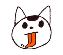 MAMEKICHI The cat2 sticker #13547596