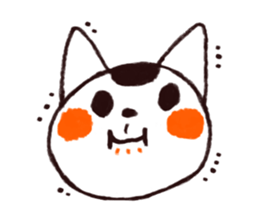 MAMEKICHI The cat2 sticker #13547598