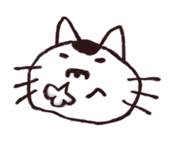MAMEKICHI The cat2 sticker #13547600