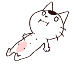 MAMEKICHI The cat2 sticker #13547602