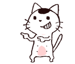MAMEKICHI The cat2 sticker #13547605