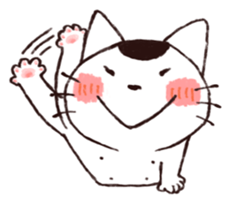 MAMEKICHI The cat2 sticker #13547606
