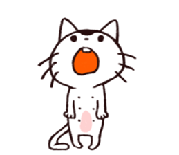 MAMEKICHI The cat2 sticker #13547607