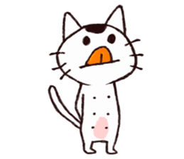 MAMEKICHI The cat2 sticker #13547608