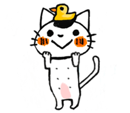 MAMEKICHI The cat2 sticker #13547611