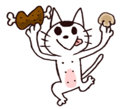 MAMEKICHI The cat2 sticker #13547612