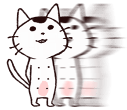MAMEKICHI The cat2 sticker #13547616