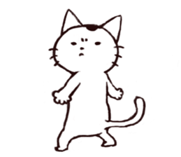MAMEKICHI The cat2 sticker #13547619