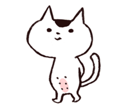 MAMEKICHI The cat2 sticker #13547620