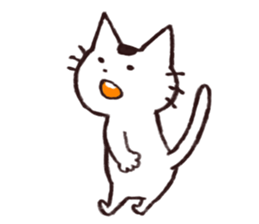 MAMEKICHI The cat2 sticker #13547622