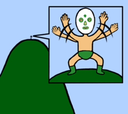 Wrestling Mask Boy sticker #13547725