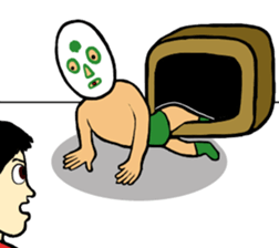 Wrestling Mask Boy sticker #13547752