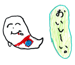 Little ghost sticker sticker #13547774