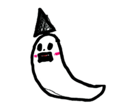 Little ghost sticker sticker #13547787