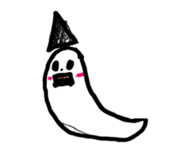 Little ghost sticker sticker #13547787