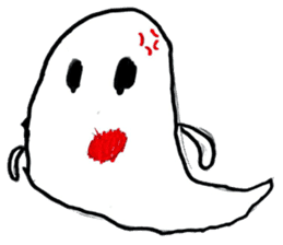 Little ghost sticker sticker #13547788