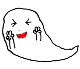 Little ghost sticker sticker #13547789