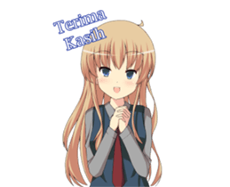 Sweet cute girl sticker #13548030