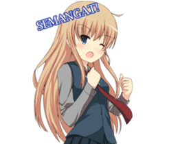 Sweet cute girl sticker #13548031