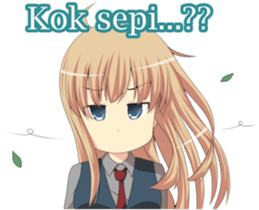 Sweet cute girl sticker #13548032