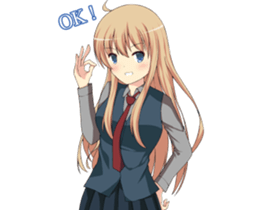 Sweet cute girl sticker #13548036