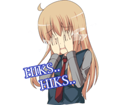 Sweet cute girl sticker #13548038